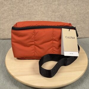 Calpak Luka Belt Bag Adjustable Strap Brick Orange Puffer Fanny Pack Travel